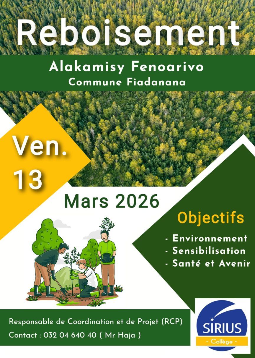 Reboisement du 13 mars 2026