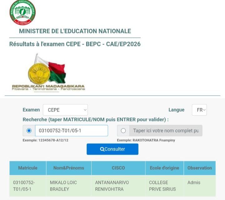 CEPE 2026 : 100% DE RÉUSSITE – Image 8 de CEPE 2026 : 100% DE RÉUSSITE