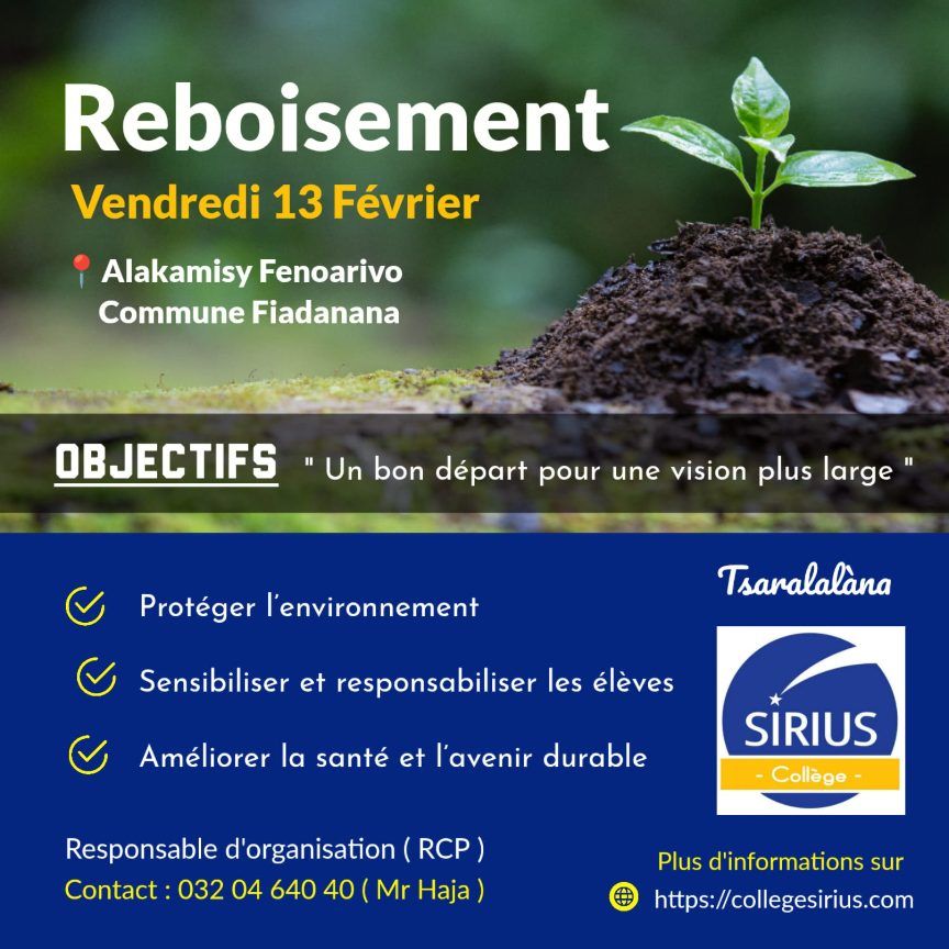 Reboisement du 13 février 2026 – Image 1 de Reboisement du 13 février 2026